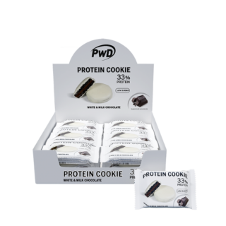 PROTEIN COOKIE 34% protein white-milk choco