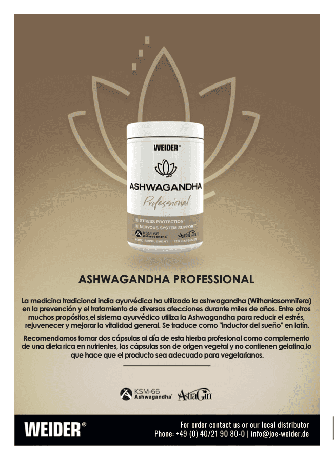 ASHWAGANDHA PROFESSIONAL (WEIDER) - Imagen 5